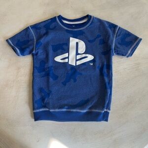 Kid PlayStation Short Sleeve Sweatshirt, Size 7, Officially Licensed by Sony